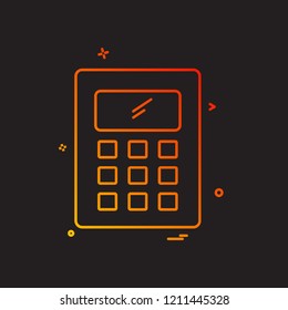 Calculator icon design vector