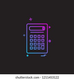Calculator icon design vector