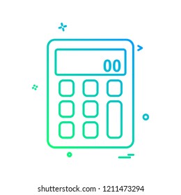 Calculator icon design vector