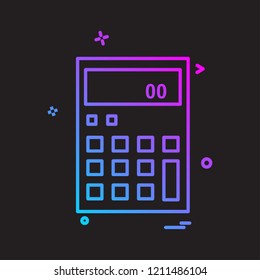 Calculator icon design vector 