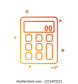 Calculator icon design vector