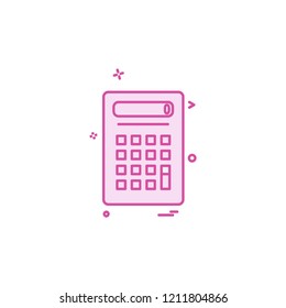 Calculator icon design vector