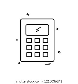 Calculator icon design vector