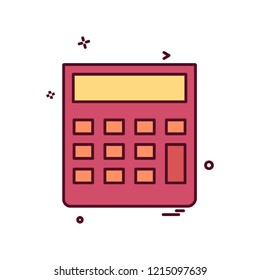 Calculator icon design vector