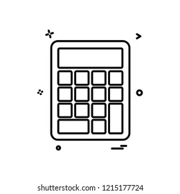 Calculator icon design vector