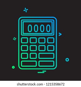 Calculator icon design vector 