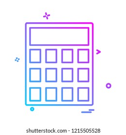 Calculator icon design vector 