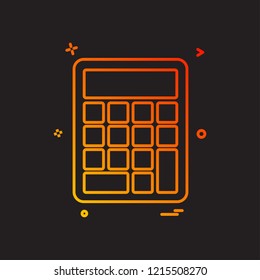 Calculator icon design vector