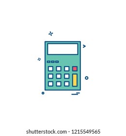 Calculator icon design vector 