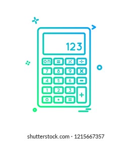 Calculator icon design vector