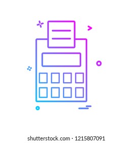 Calculator icon design vector