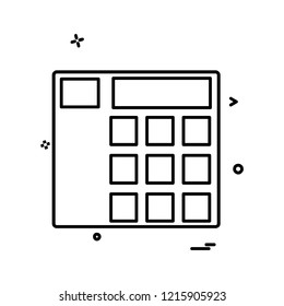 Calculator icon design vector