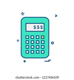 Calculator icon design vector