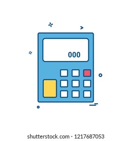 Calculator icon design vector 