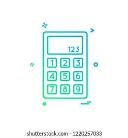 Calculator icon design vector