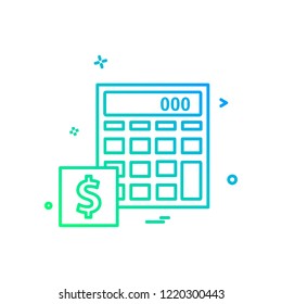 Calculator icon design vector