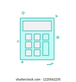 Calculator icon design vector