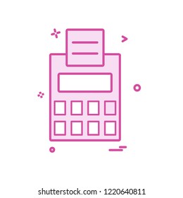 Calculator icon design vector