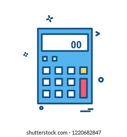 Calculator icon design vector 