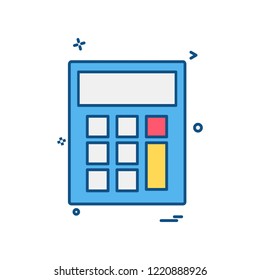 Calculator icon design vector