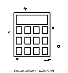 Calculator icon design vector 