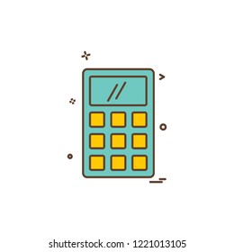 Calculator icon design vector