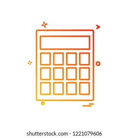 Calculator icon design vector