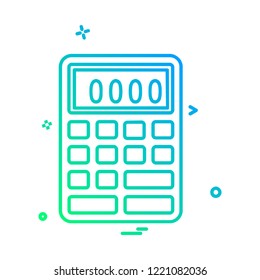 Calculator icon design vector 