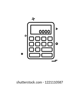 Calculator icon design vector