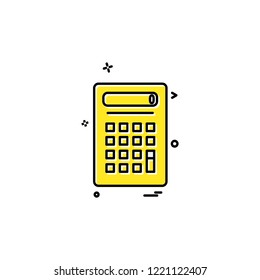 Calculator icon design vector