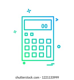 Calculator icon design vector 