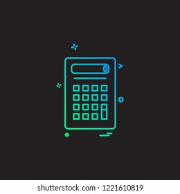 Calculator icon design vector