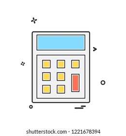 Calculator icon design vector