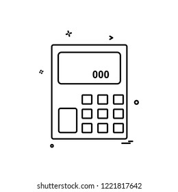 Calculator icon design vector 