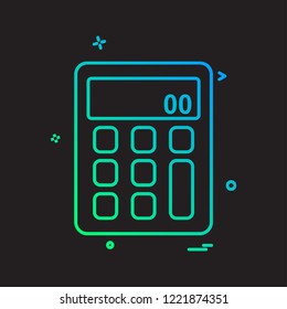 Calculator icon design vector