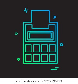 Calculator icon design vector 