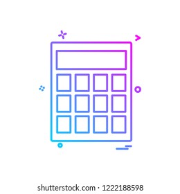 Calculator icon design vector
