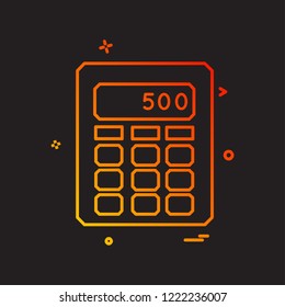 Calculator icon design vector