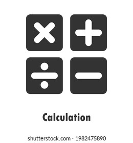 calculator icon design vector graphics