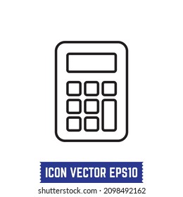Calculator icon design vector Idea for print and web use.