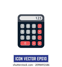 Diseño de icono de calculador vector Idea para uso impreso y web.