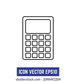 Calculator icon design vector Idea for print and web use.
