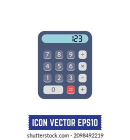 Calculator Icon Design Vektorgrafik Idee für Druck und Web-Nutzung.