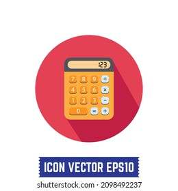 Diseño de icono de calculador vector Idea para uso impreso y web.
