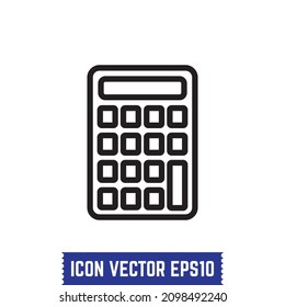 Calculator icon design vector Idea for print and web use.