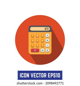 Calculator Icon Design Vektorgrafik Idee für Druck und Web-Nutzung.