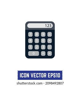 Diseño de icono de calculador vector Idea para uso impreso y web.