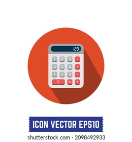 Calculator Icon Design Vektorgrafik Idee für Druck und Web-Nutzung.