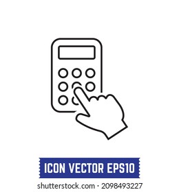 Calculator icon design vector Idea for print and web use.