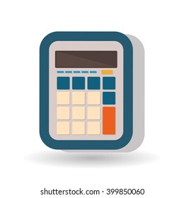 calculator icon design, vector illustration